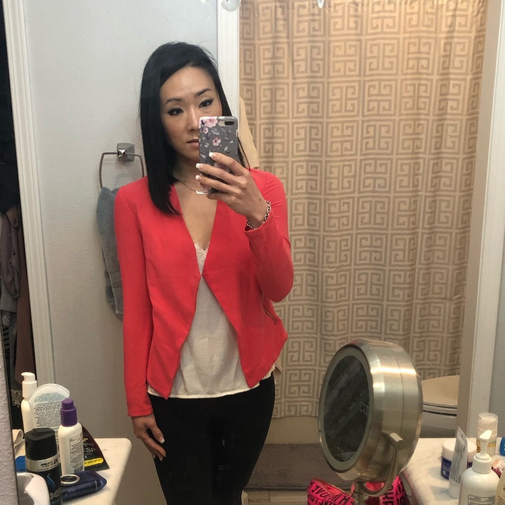 Nwot! H&M Open Front Cascading Blazer - image 3